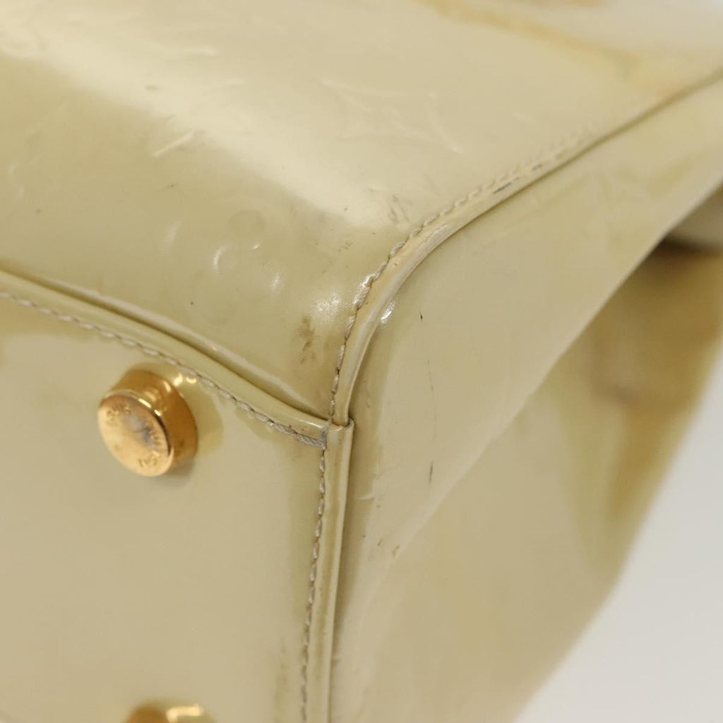 Louis Vuitton Blair Monogram Vernis Beige Patent_Leather Handbag (Pre-Owned)