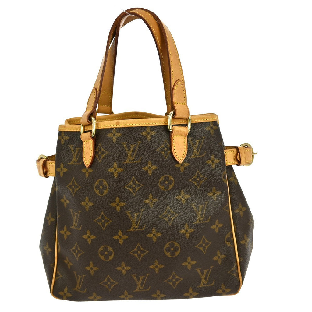 Louis Vuitton Batignolles Handbag Monogram Canvas Brown Canvas Tote Bag Bag (Pre-Owned)