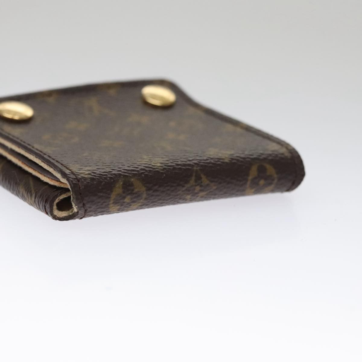 Louis Vuitton Case Jewelry Box Canvas Brown Canvas Wallets Accessory (Pre-Owned)