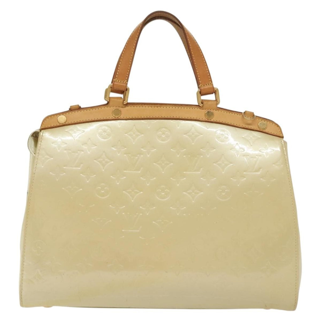 Louis Vuitton Blair Monogram Vernis Beige Patent_Leather Handbag (Pre-Owned)