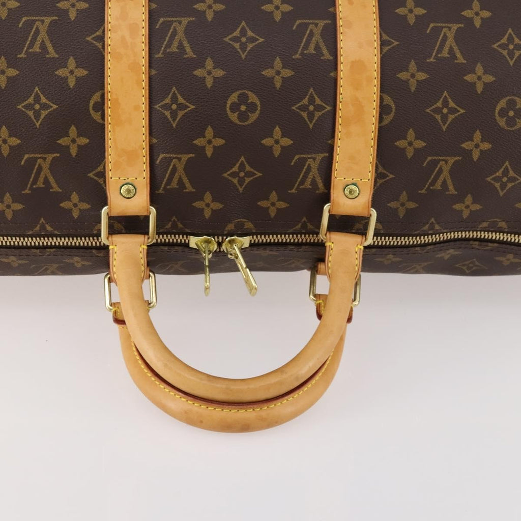 Louis Vuitton Keepall Bag Monogram Canvas Brown Canvas Travel Bag Bag (Pre-Owned)