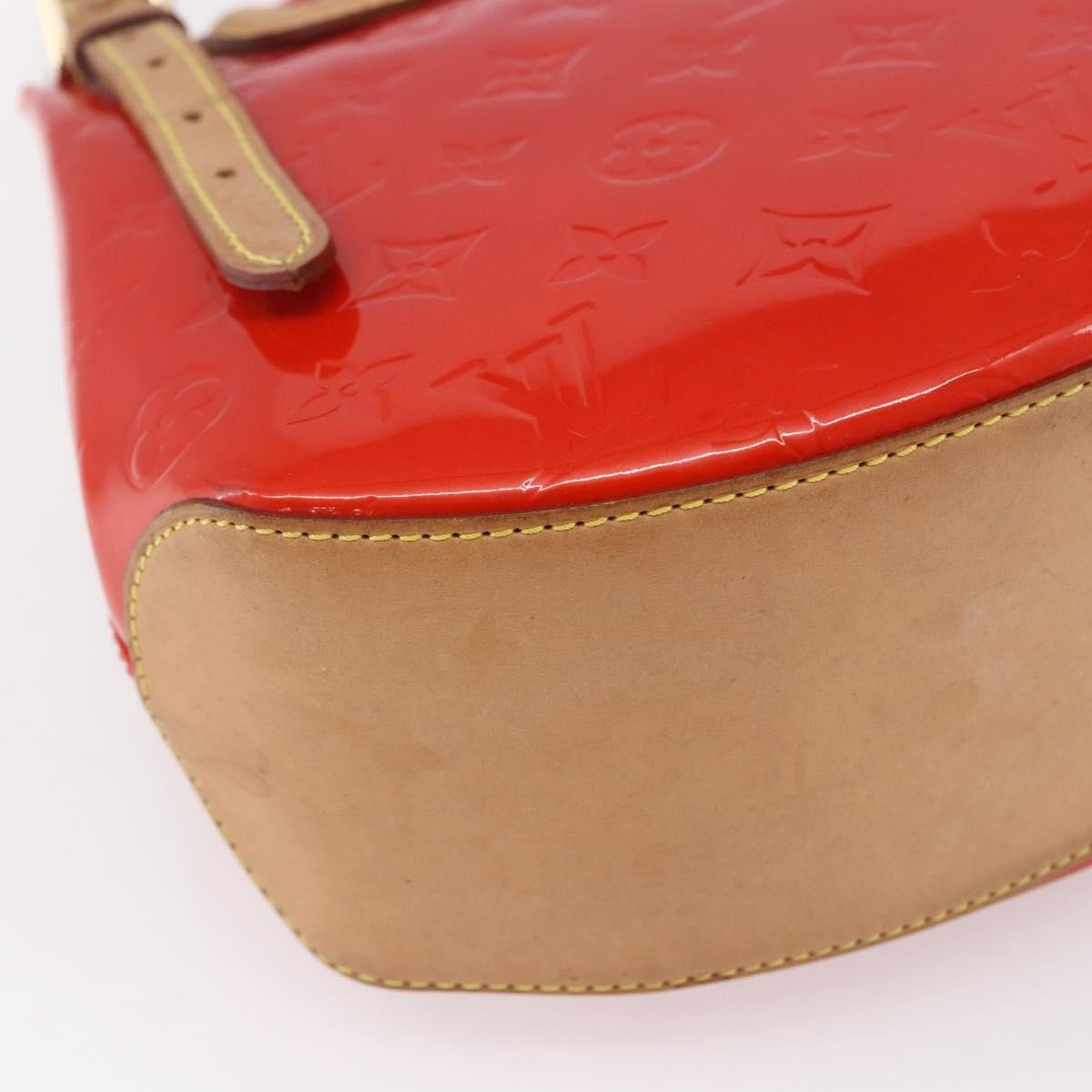 Louis Vuitton Biscayne Bay Handbag Monogram Vernis Red Patent_Leather Bag (Pre-Owned)