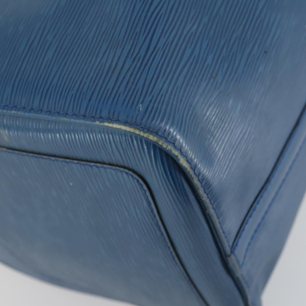 Louis Vuitton Keepall Bag Epi Leather Blue Leather Travel Bag Bag (Pre-Owned)