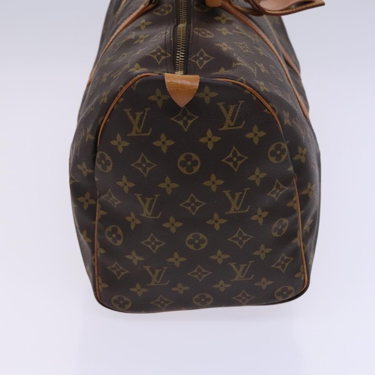Louis Vuitton Keepall Bag Monogram Canvas Brown Canvas Travel Bag Bag (Pre-Owned)