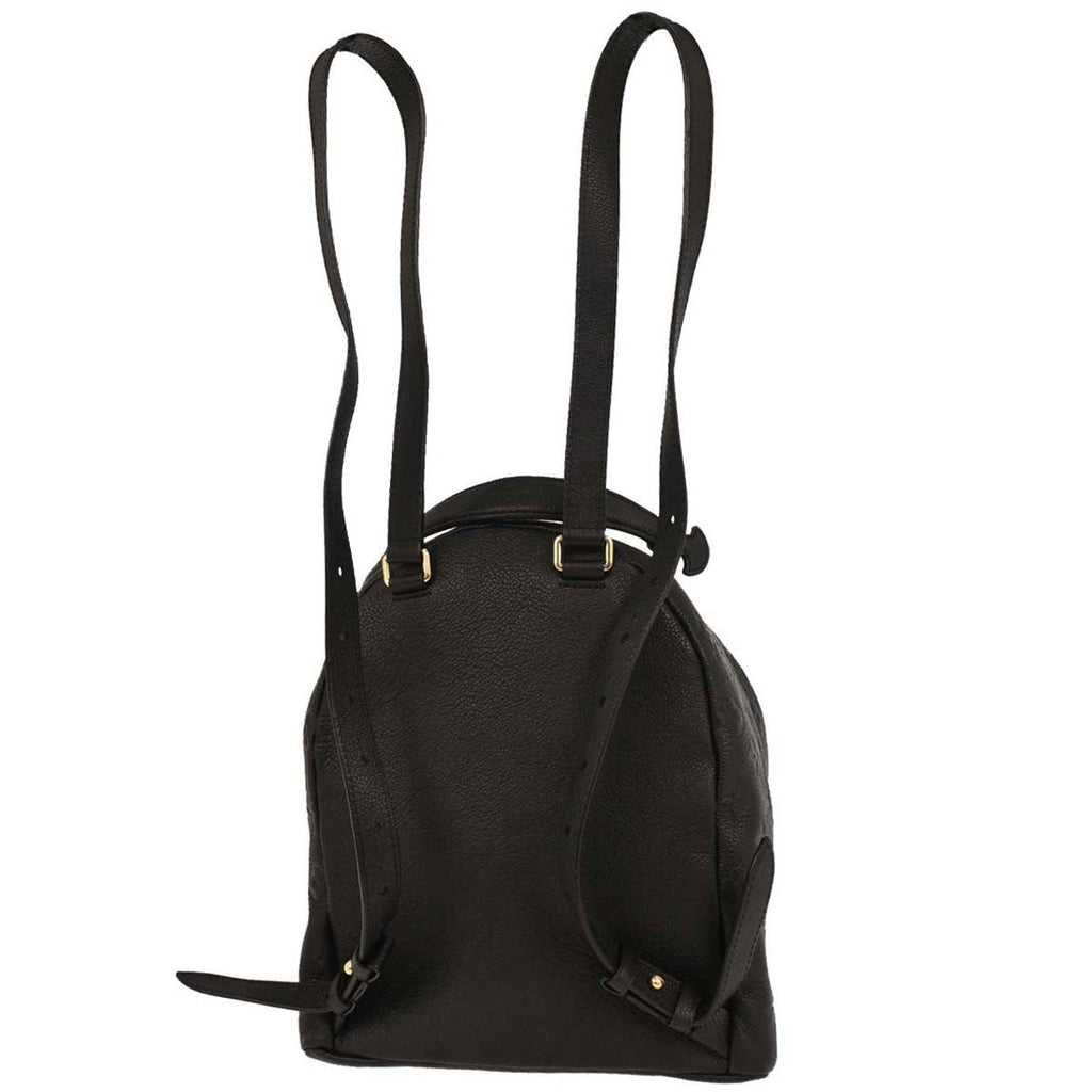 Louis Vuitton Sorbonne Backpack Monogram Empreinte Leather Black Leather Backpack Bag (Pre-Owned)