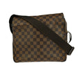 Louis Vuitton Naviglio Handbag Damier Brown Canvas Shoulder Bag Bag (Pre-Owned)