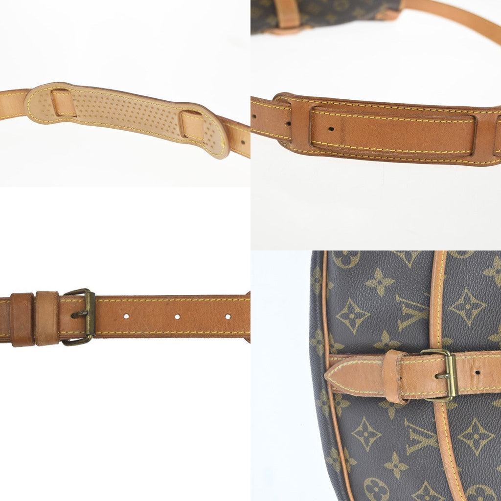 Louis Vuitton Saumur Handbag Monogram Canvas Brown Canvas Shoulder Bag Bag (Pre-Owned)