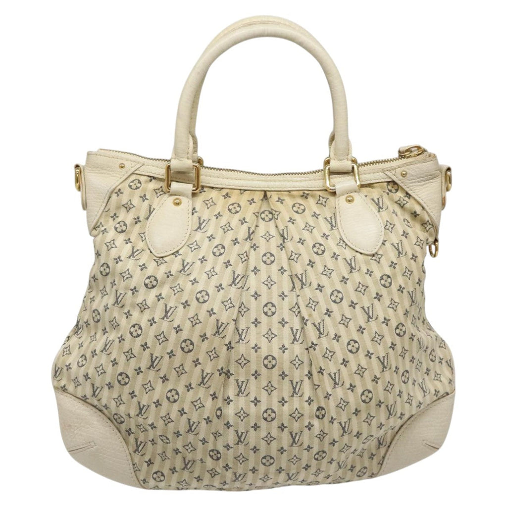 Louis Vuitton Marina Handbag Mini Lin Croisette Beige Canvas Bag (Pre-Owned)