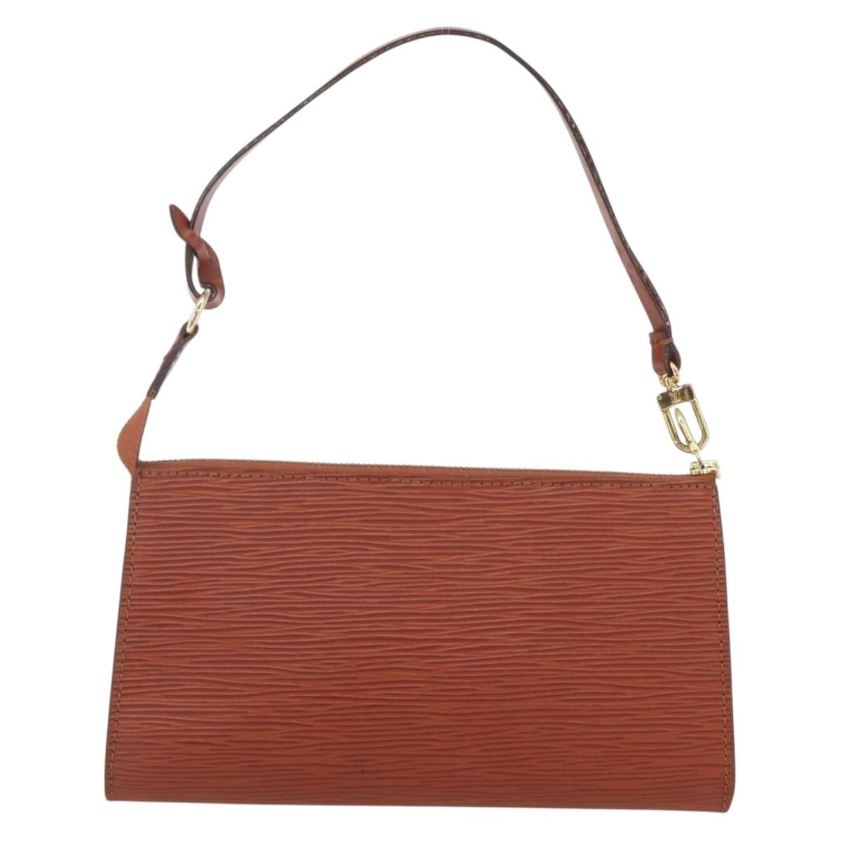 Louis Vuitton Pochette Accessoires Epi Leather Brown Leather Clutche & Pouche Bag (Pre-Owned)
