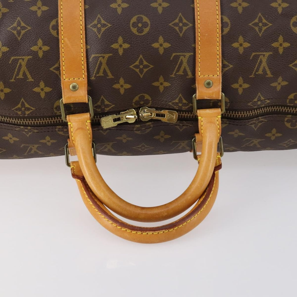 Louis Vuitton Keepall Bag Monogram Canvas Brown Canvas Travel Bag Bag (Pre-Owned)