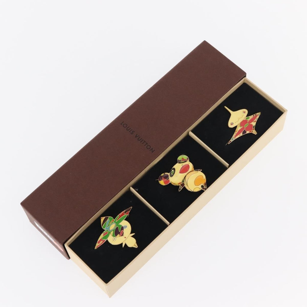 Louis Vuitton Murakami Hair Clip Set Metal And Enamel Multicolour Metal Head Accessory Accessory (Pre-Owned)