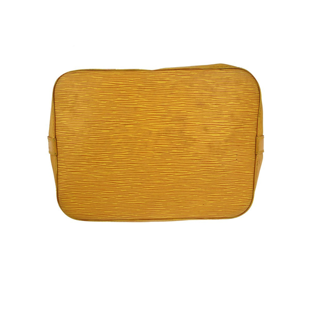 Louis Vuitton Petit Noe Handbag Epi Leather Yellow Leather Shoulder Bag Bag (Pre-Owned)