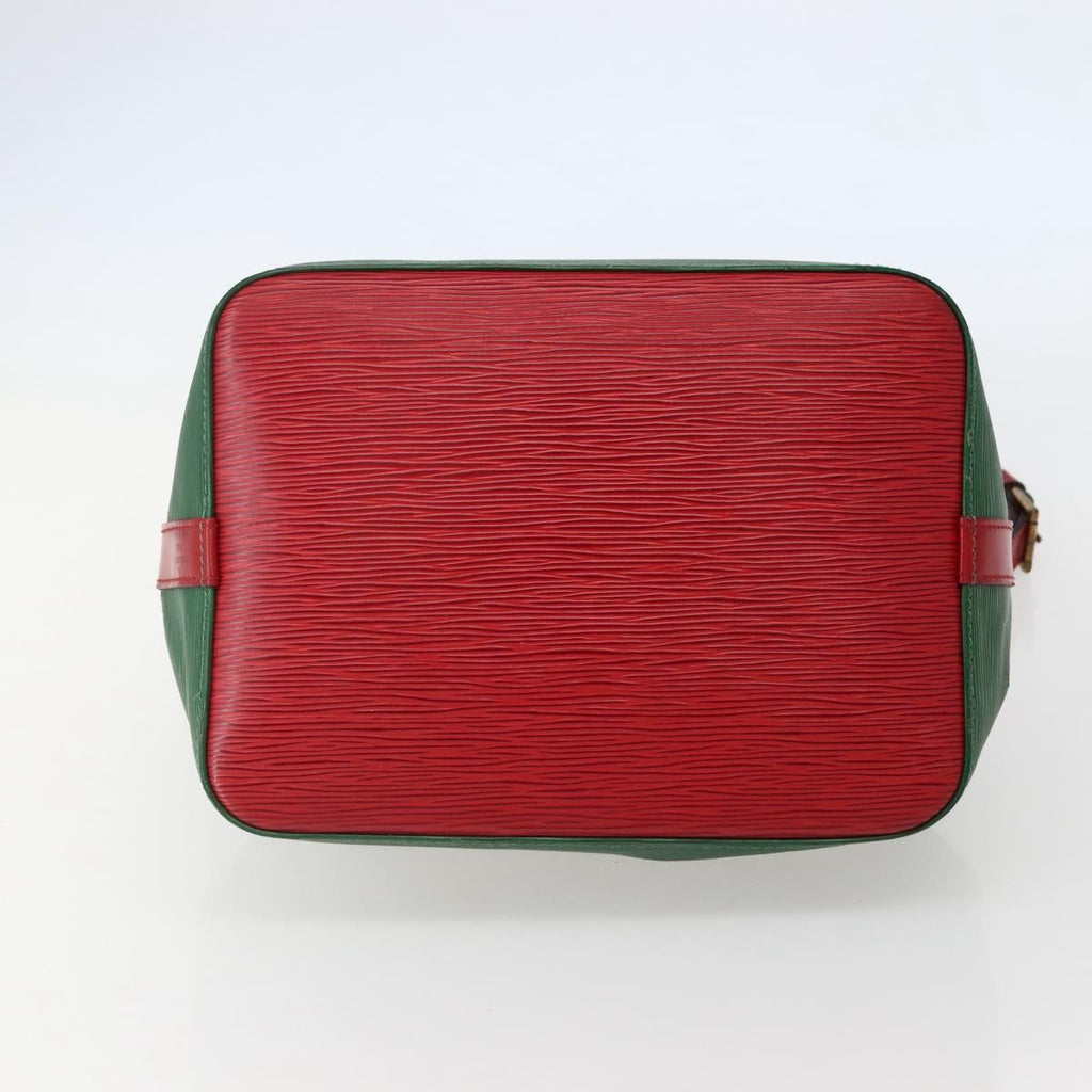 Louis Vuitton Bicolor Petit Noe Handbag Epi Leather Green Leather Shoulder Bag Bag (Pre-Owned)