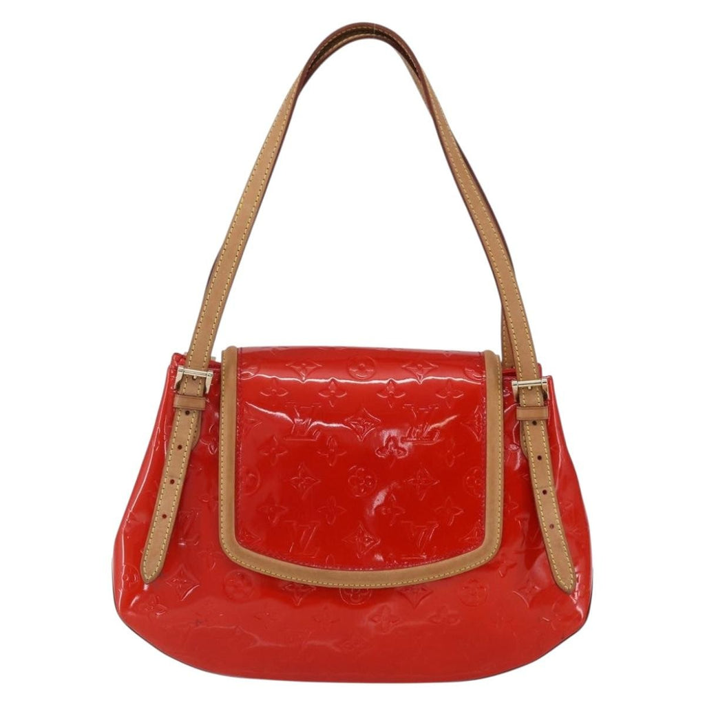 Louis Vuitton Biscayne Bay Handbag Monogram Vernis Red Patent_Leather Bag (Pre-Owned)