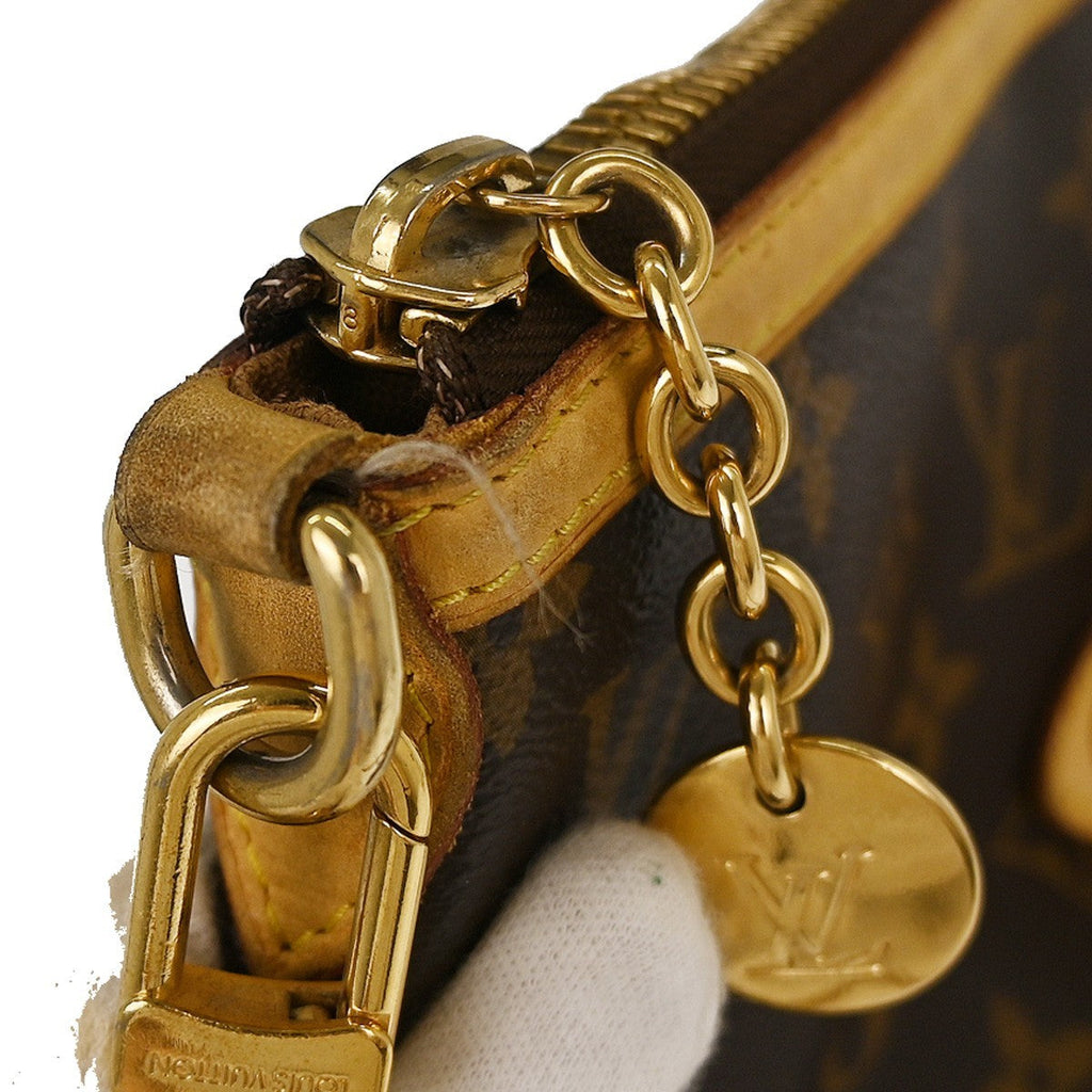 Louis Vuitton Palermo Handbag Monogram Canvas Brown Canvas Tote Bag Bag (Pre-Owned)