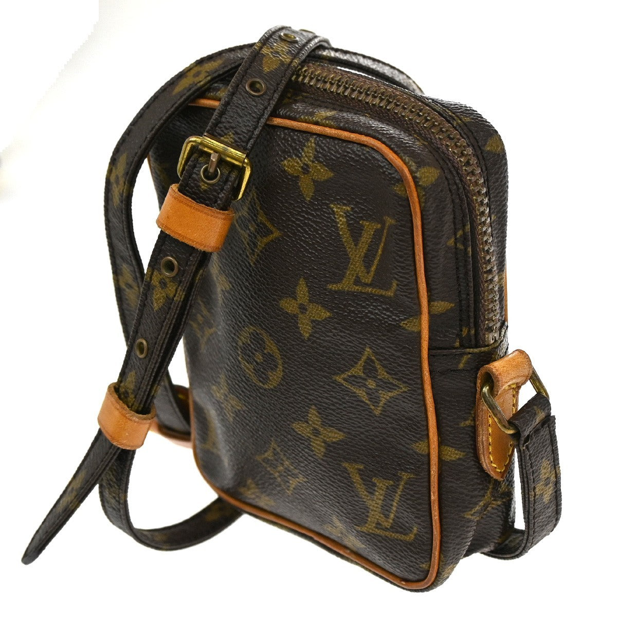 Louis Vuitton Danube Handbag Monogram Canvas Brown Canvas Clutche & Pouche Bag (Pre-Owned)