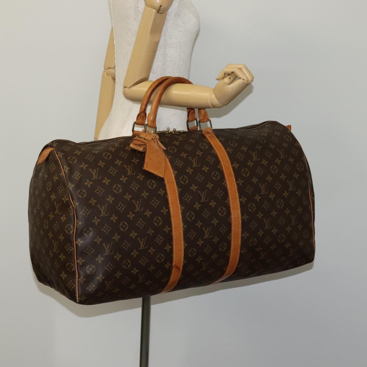 Louis Vuitton Keepall Bag Monogram Canvas Multicolour Canvas Bag (Pre-Owned)
