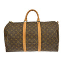 Louis Vuitton Keepall Bag Monogram Canvas Brown Canvas Travel Bag Bag (Pre-Owned)
