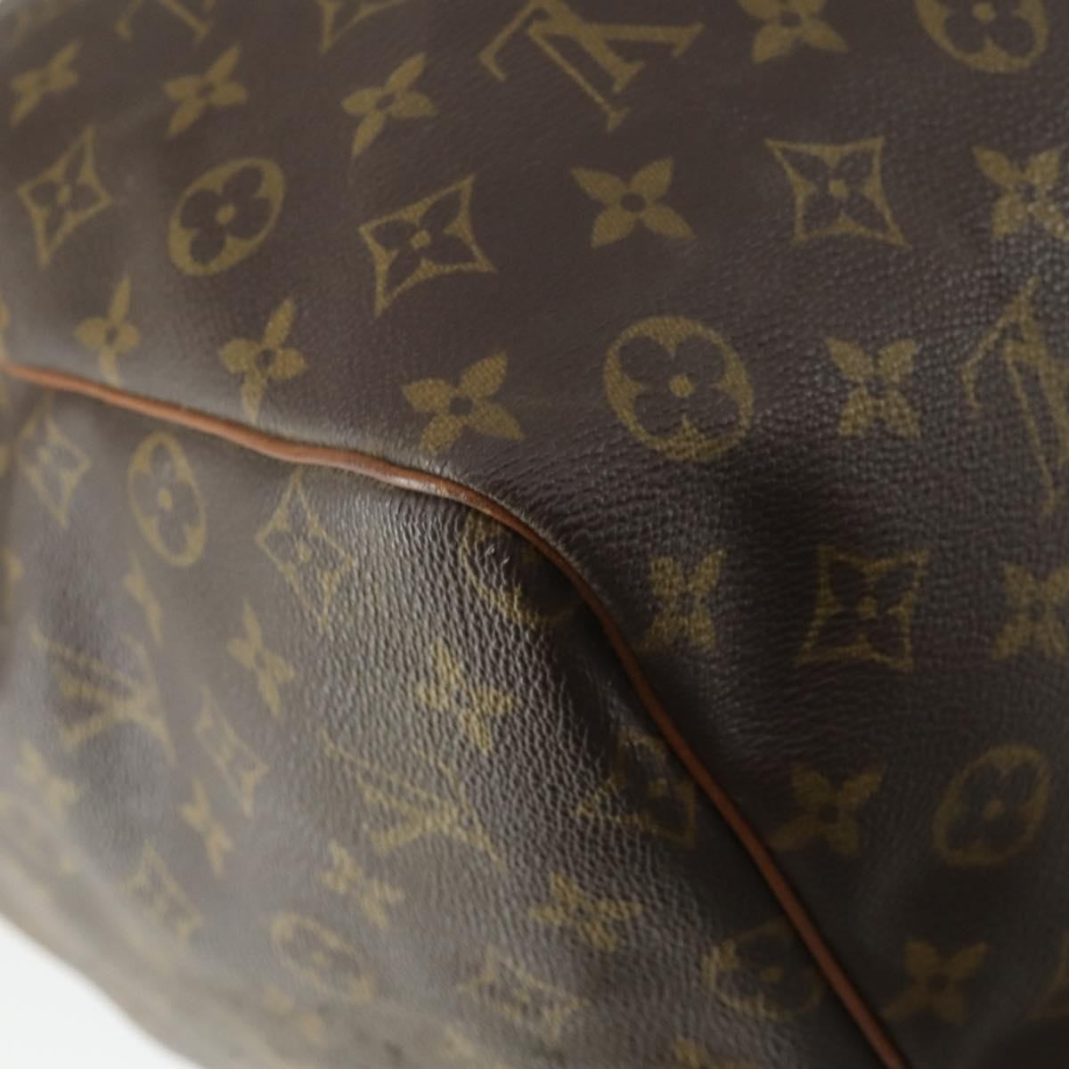 Louis Vuitton Keepall Bag Monogram Canvas Brown Canvas Travel Bag Bag (Pre-Owned)