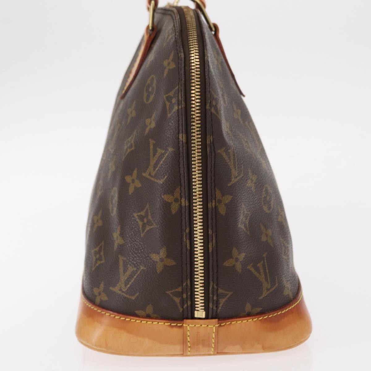 Louis Vuitton Alma Handbag Monogram Canvas Brown Canvas Handbag (Pre-Owned)