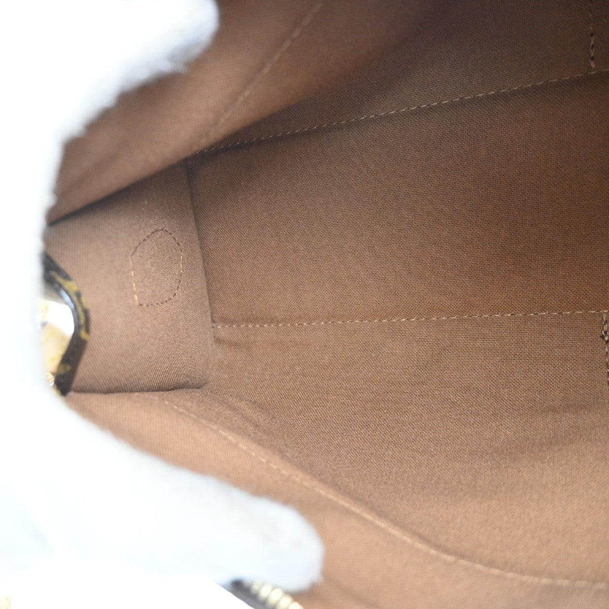 Louis Vuitton Popincourt Shoulder Bag Monogram Canvas Brown Canvas Shoulder Bag Bag (Pre-Owned)
