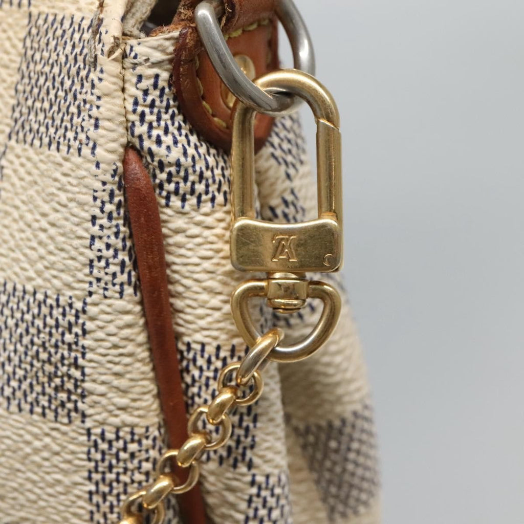 Louis Vuitton Eva Handbag Damier Beige Canvas Shoulder Bag Bag (Pre-Owned)