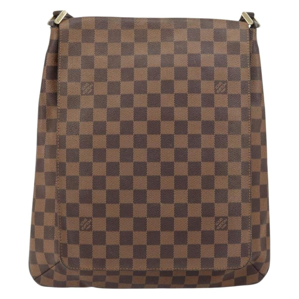 Louis Vuitton Musette Handbag Damier Brown Canvas Shoulder Bag Bag (Pre-Owned)