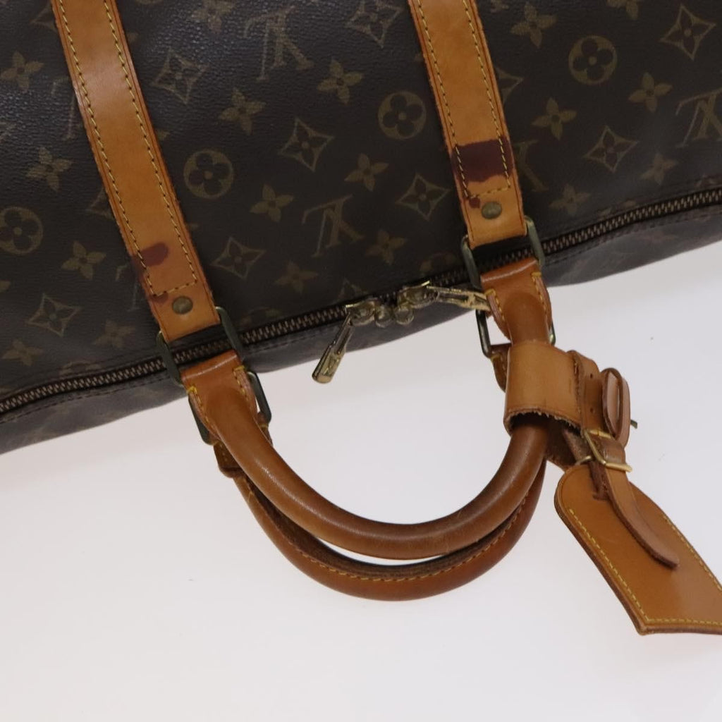 Louis Vuitton Keepall Bag Monogram Canvas Brown Canvas Bag (Pre-Owned)