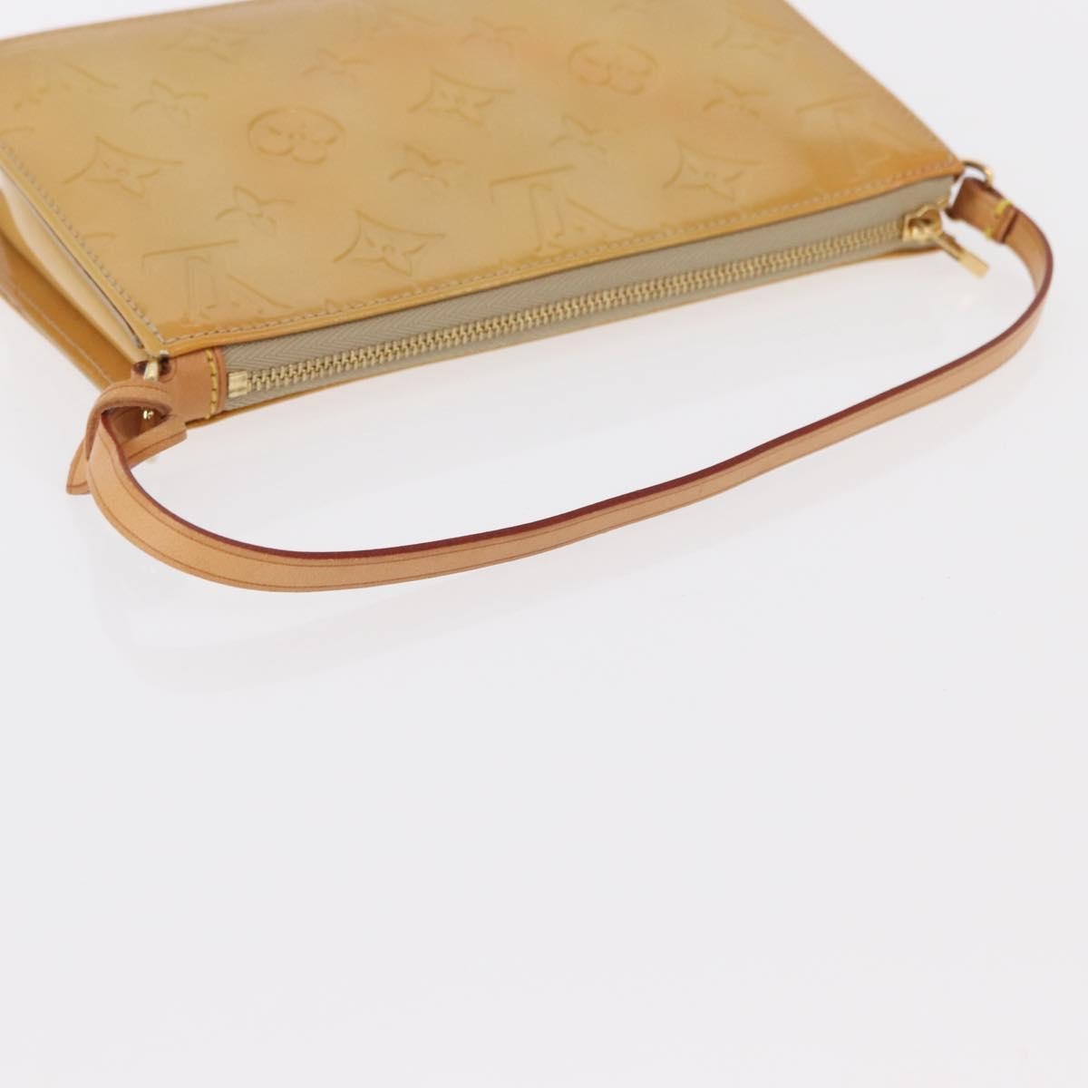 Louis Vuitton Lexington Pochette Patent Leather Beige Patent_Leather Clutche & Pouche Bag (Pre-Owned)