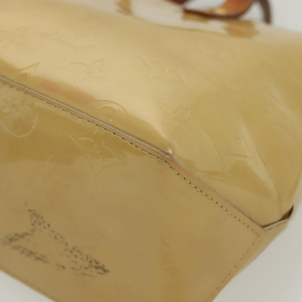 Louis Vuitton Reade Handbag Monogram Vernis Beige Patent_Leather Handbag (Pre-Owned)