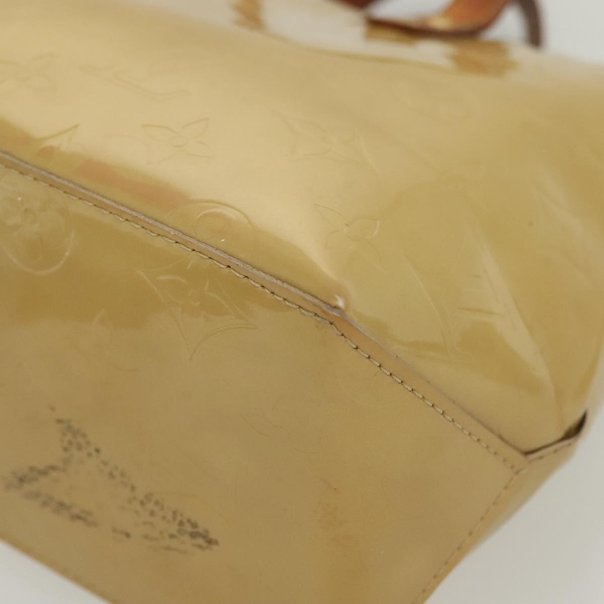 Louis Vuitton Reade Handbag Monogram Vernis Beige Patent_Leather Handbag (Pre-Owned)
