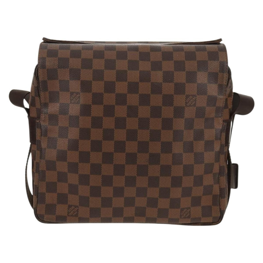 Louis Vuitton Naviglio Handbag Damier Brown Canvas Shoulder Bag Bag (Pre-Owned)