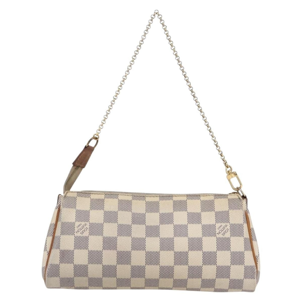 Louis Vuitton Eva Handbag Damier Beige Canvas Bag (Pre-Owned)