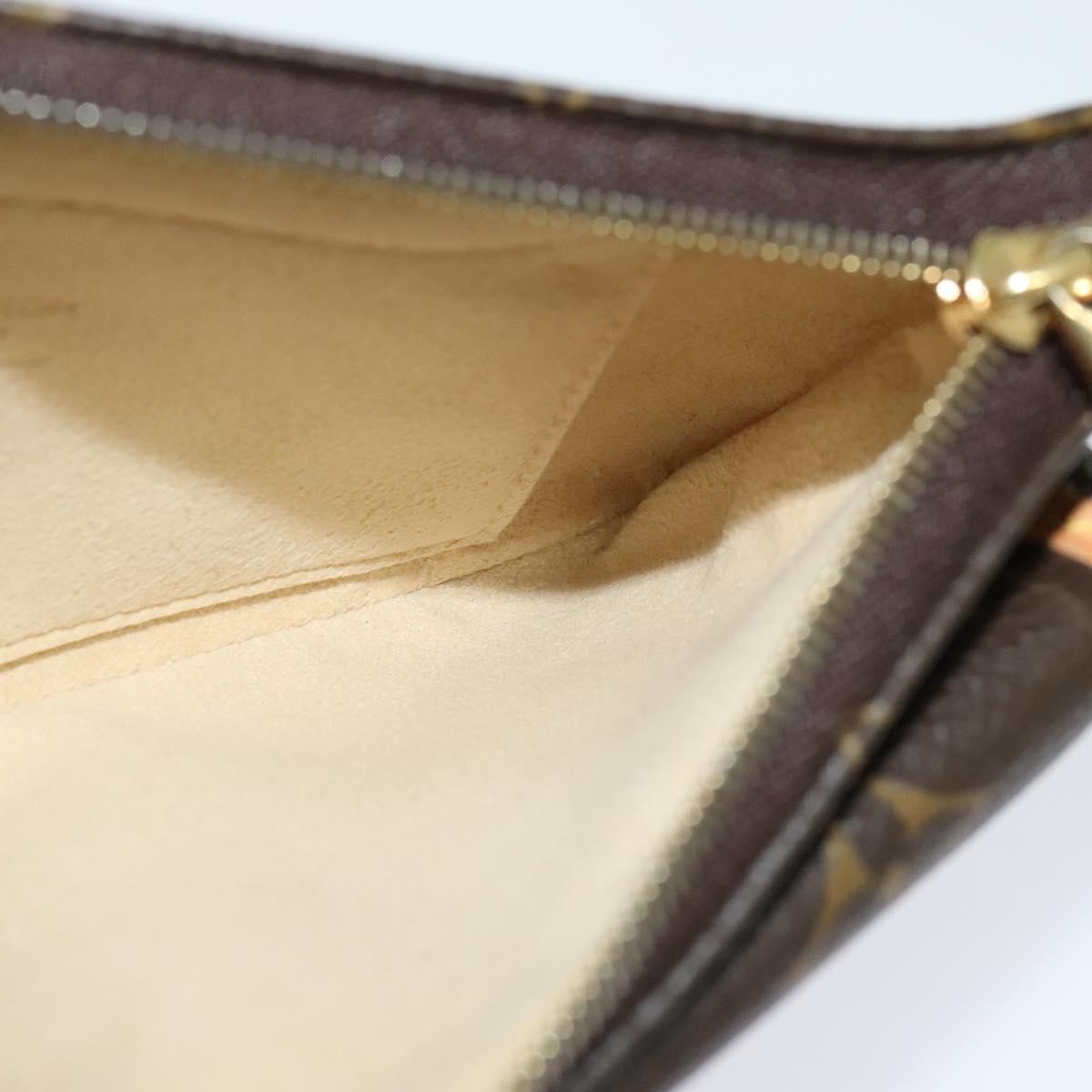 Louis Vuitton Tikal Wristlet Pochette Monogram Canvas Brown Canvas Bag (Pre-Owned)