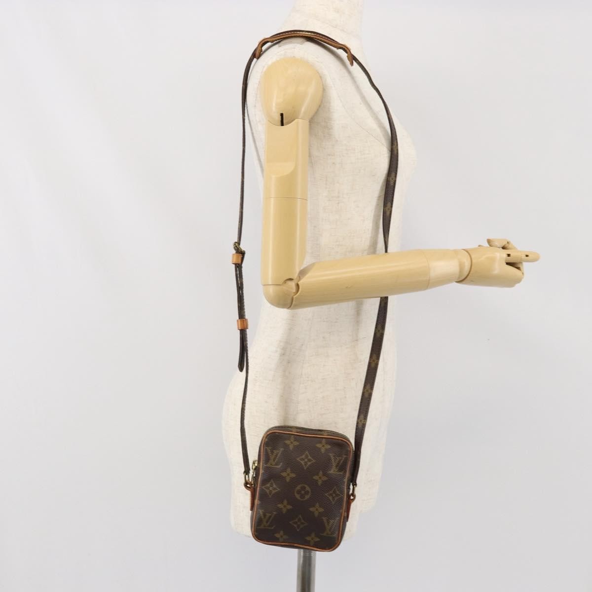 Louis Vuitton Danube Handbag Monogram Canvas Brown Canvas Shoulder Bag Bag (Pre-Owned)