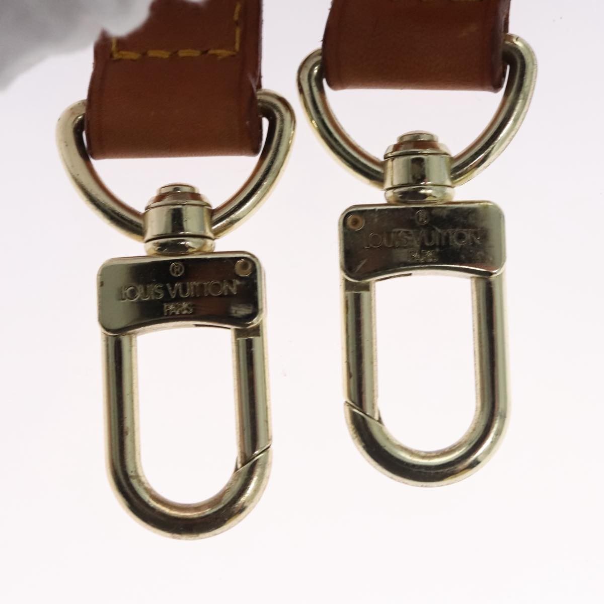 Louis Vuitton Adjustable Shoulder Strap Vachetta Leather Beige Leather Straps Accessory (Pre-Owned)