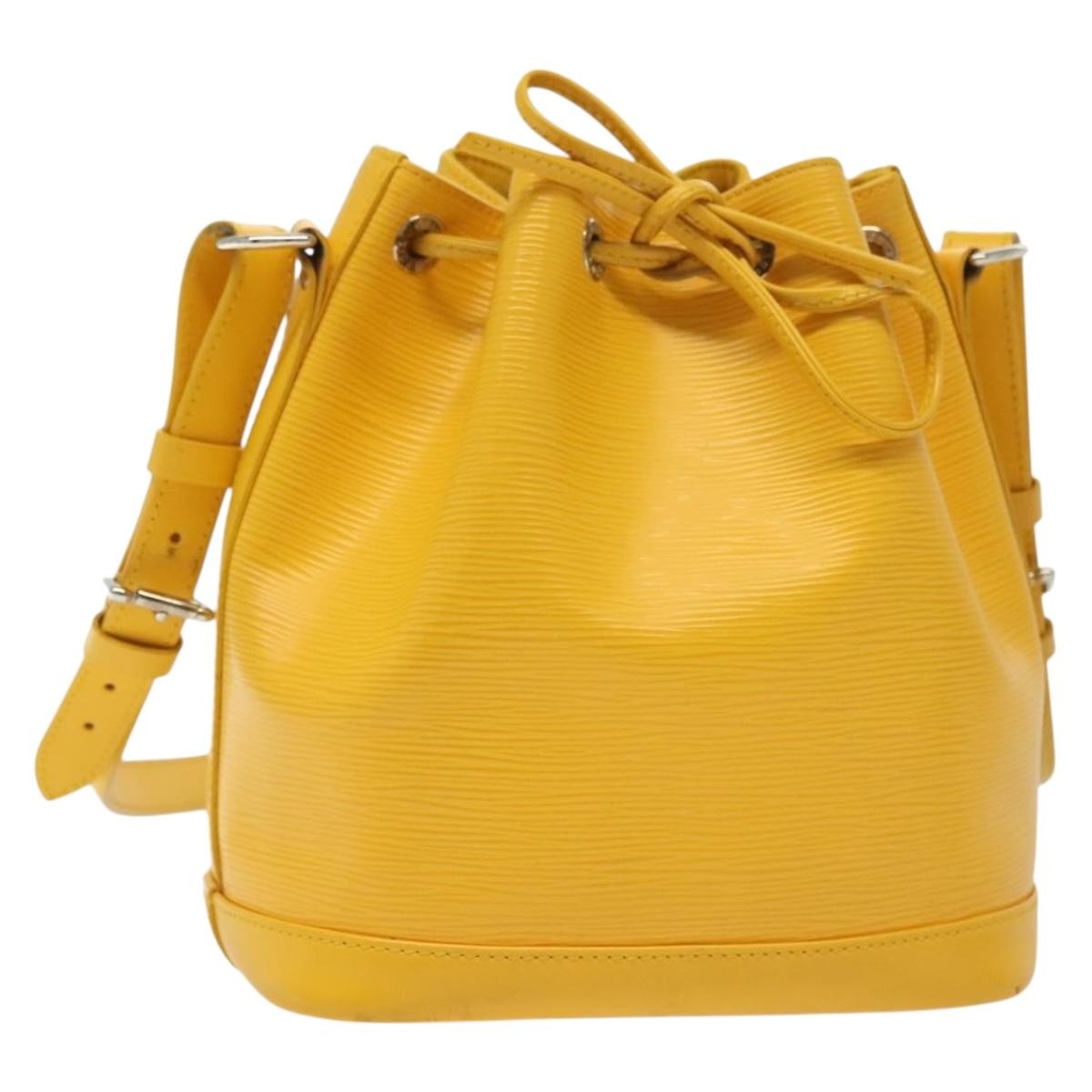 Louis Vuitton Noe Handbag Epi Leather Yellow Leather Bag (Pre-Owned)