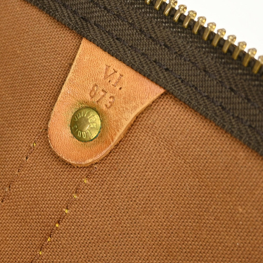 Louis Vuitton Keepall Bag Monogram Canvas Brown Canvas Travel Bag Bag (Pre-Owned)