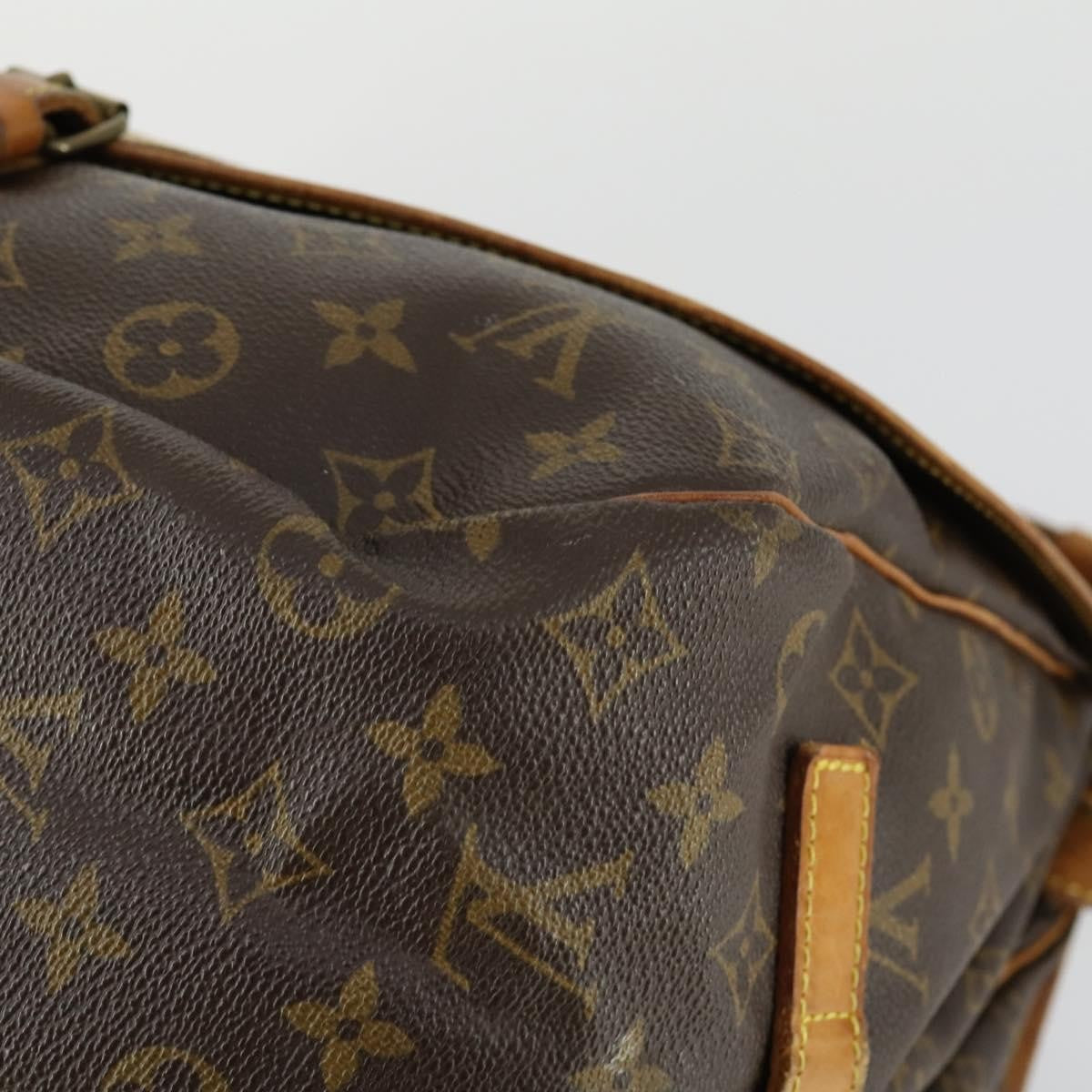Louis Vuitton Saumur Handbag Monogram Canvas Brown Canvas Shoulder Bag Bag (Pre-Owned)