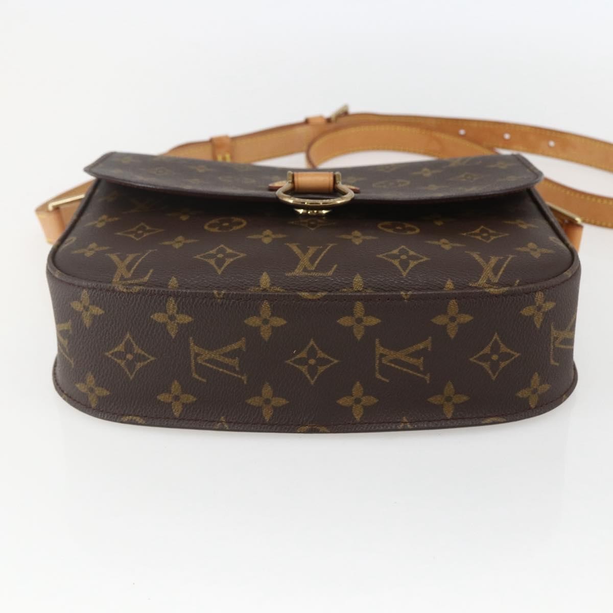 Louis Vuitton Saint Cloud Handbag Monogram Canvas Brown Canvas Shoulder Bag Bag (Pre-Owned)