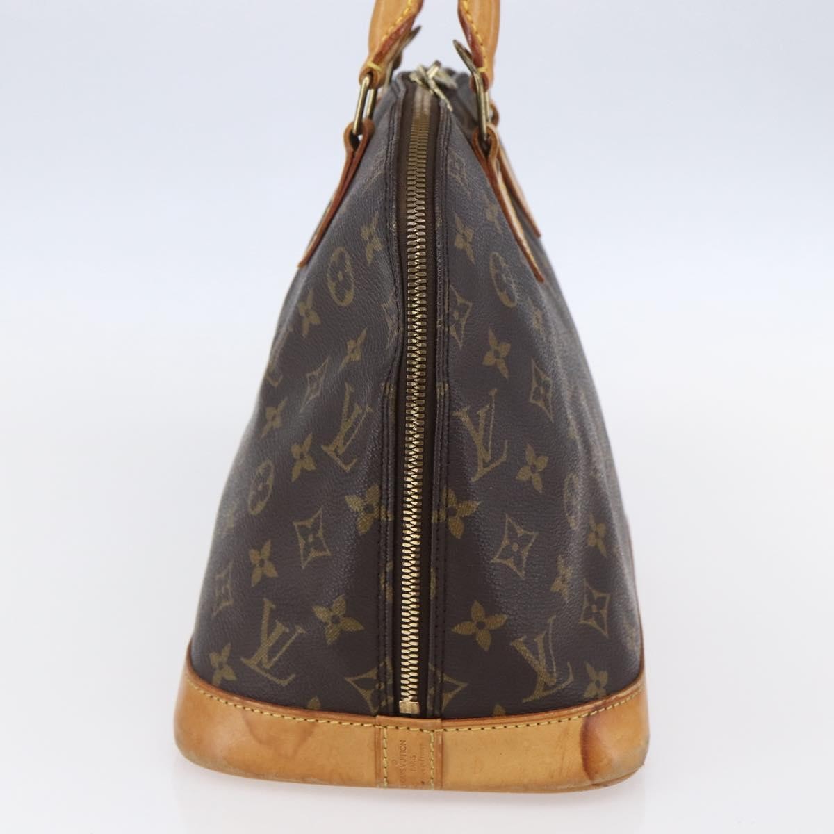 Louis Vuitton Alma Handbag Monogram Canvas Brown Canvas Handbag (Pre-Owned)