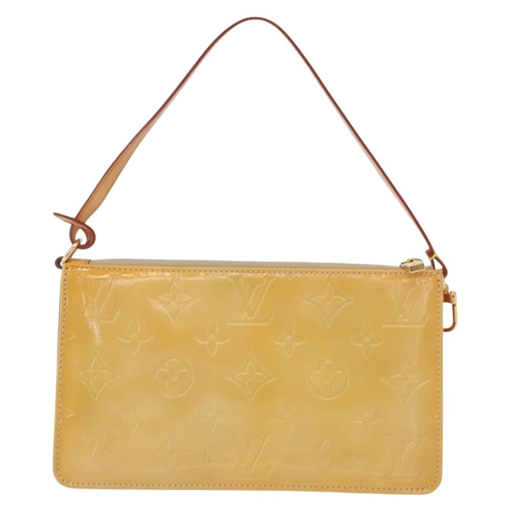 Louis Vuitton Lexington Pochette Patent Leather Beige Patent_Leather Clutche & Pouche Bag (Pre-Owned)
