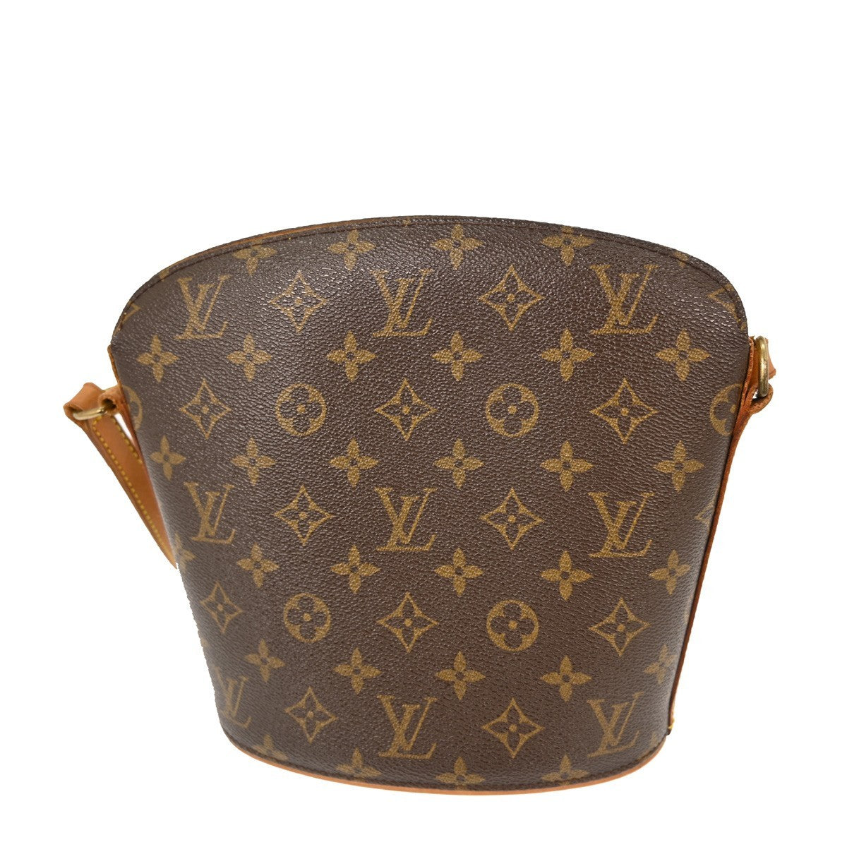 Louis Vuitton Drouot Handbag Monogram Canvas Brown Canvas Shoulder Bag Bag (Pre-Owned)