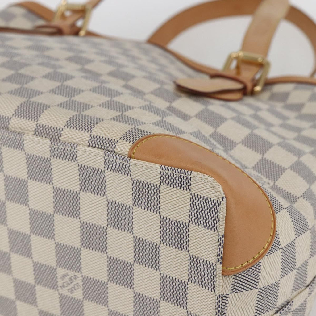 Louis Vuitton Hampstead Handbag Damier White Canvas Tote Bag Bag (Pre-Owned)