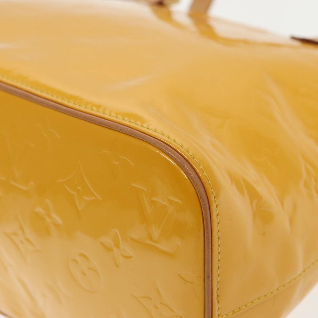 Louis Vuitton Houston Handbag Monogram Vernis Yellow Patent_Leather Bag (Pre-Owned)