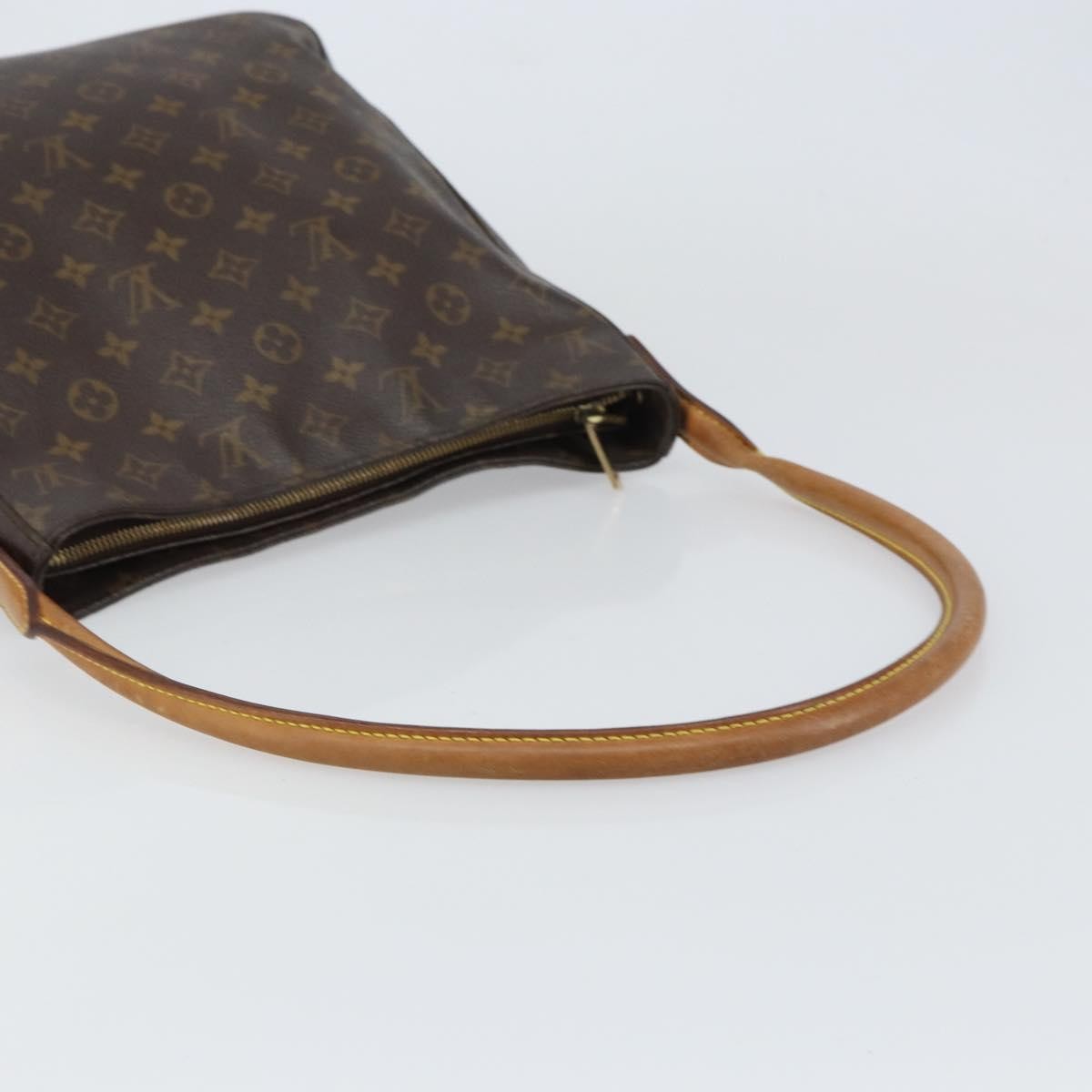 Louis Vuitton Monogram Looping Handbag Monogram Canvas Brown Canvas Shoulder Bag Bag (Pre-Owned)