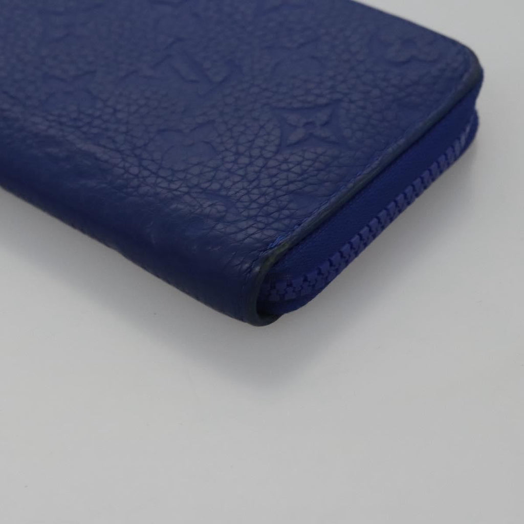 Louis Vuitton Portefeuille Zippy Monogramme Empreinte Monogramme Empreinte Blue Leather Wallets Accessory (Pre-Owned)