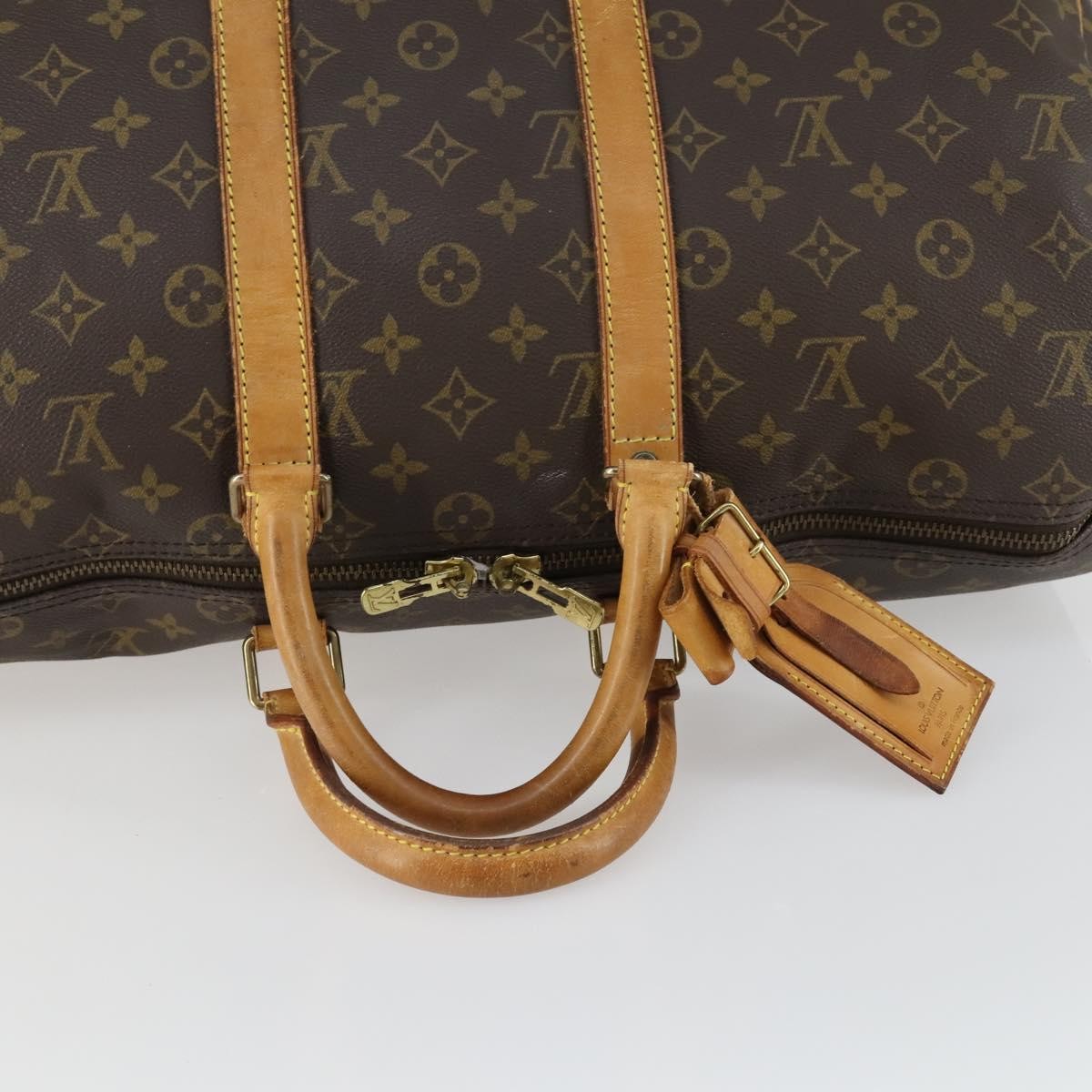 Louis Vuitton Keepall Bag Monogram Canvas Brown Canvas Travel Bag Bag (Pre-Owned)