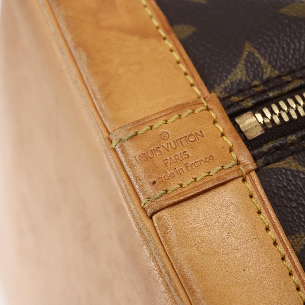 Louis Vuitton Alma Handbag Monogram Canvas Brown Canvas Handbag (Pre-Owned)