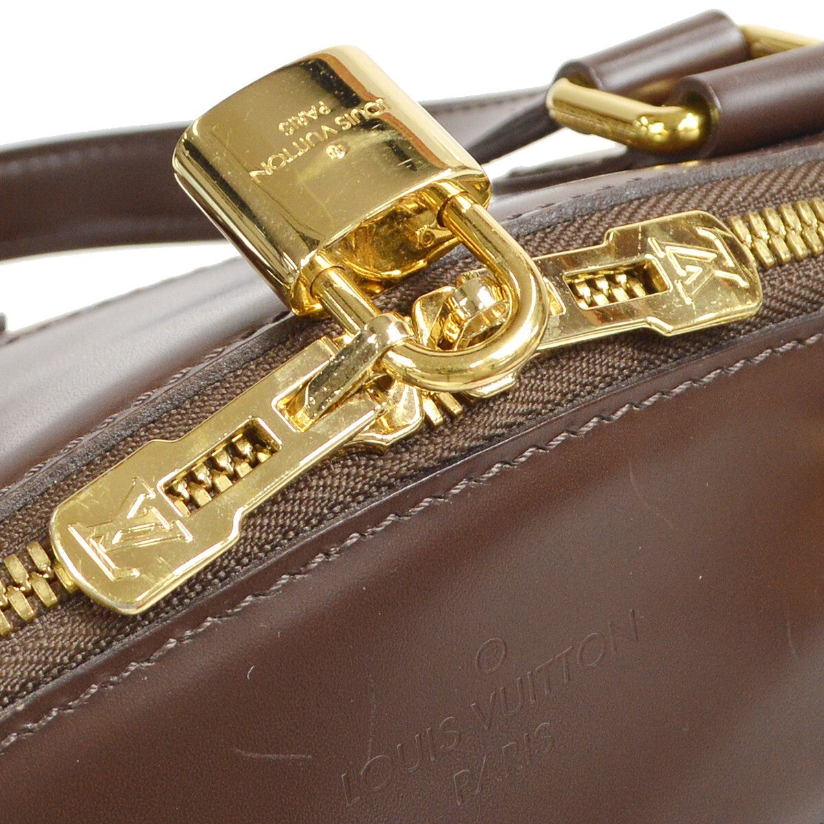 Louis Vuitton Verona Handbag Damier Brown Canvas Shoulder Bag Bag (Pre-Owned)